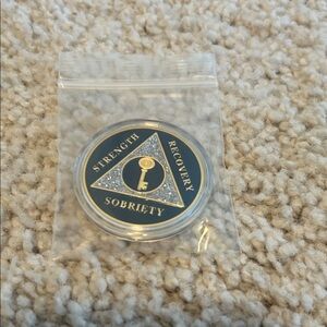 Gold and Silver Sobriety Coin